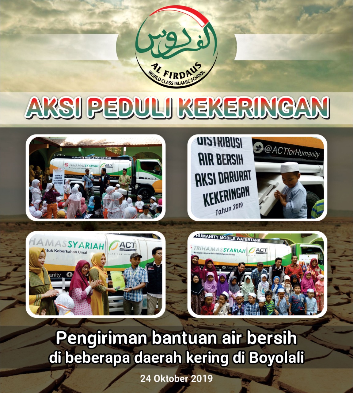 Read more about the article Al Firdaus Kirimkan Air Bersih untuk Wilayah Kekeringan