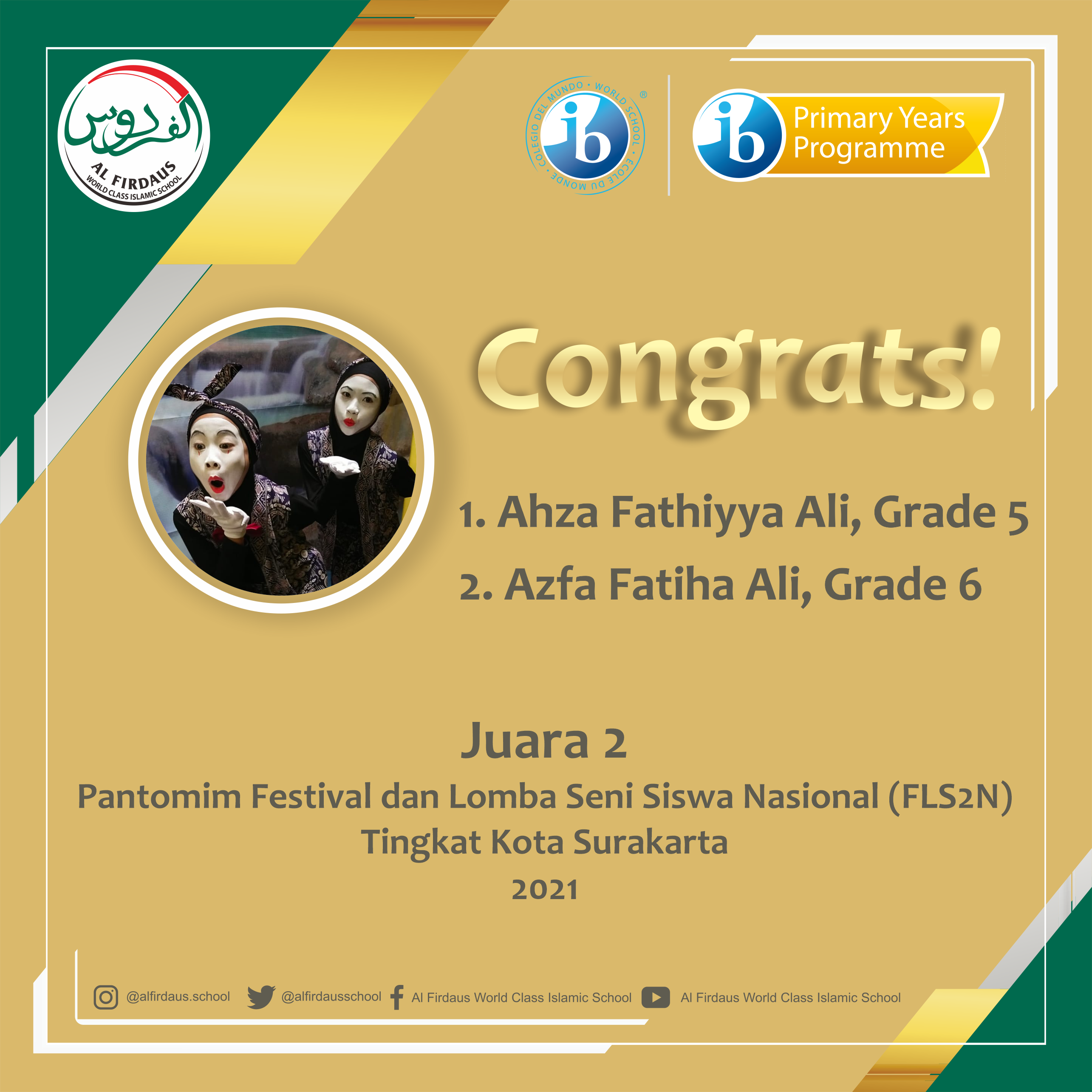 Read more about the article Congrats for Ahza and Azfa!!